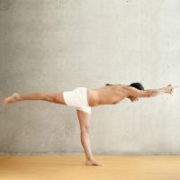 Tuladandasana or Balancing Stick Pose is an advanced yoga postur